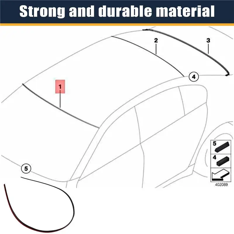 BMW 7 시리즈 F01 F02 F04 2008-2015용 자동차 앞유리 상단 몰딩 트림 51317184565
