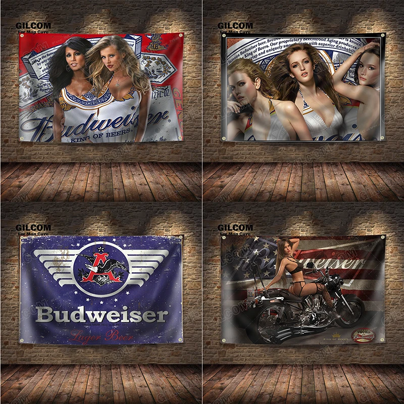 Beer Banner Flag Drink Cheers Poster Wall Art Decor Advertisement Sign Pub C… - Image 2