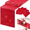 Sequined table Glitter Sequined dining table decoration  Halloween Party Wedding Christmas banquet Table Sparkling Decorations 1