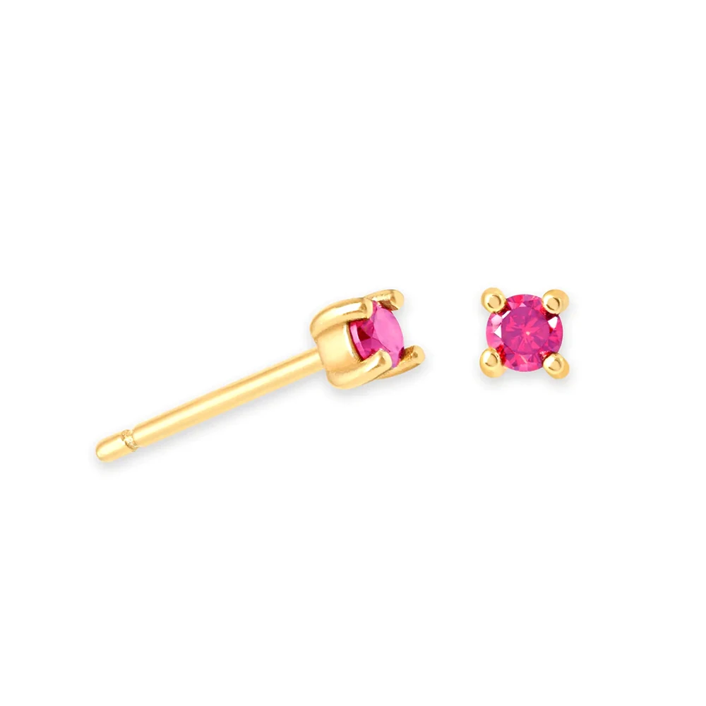 

925 Sterling Silver Stud Earring Colorful 4 Claws Birthstone Earrings For Women Piercing Pendientes Plata 925 Jewelry