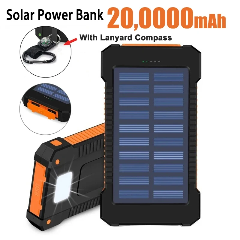 200000mAh Solar Power Bank 1