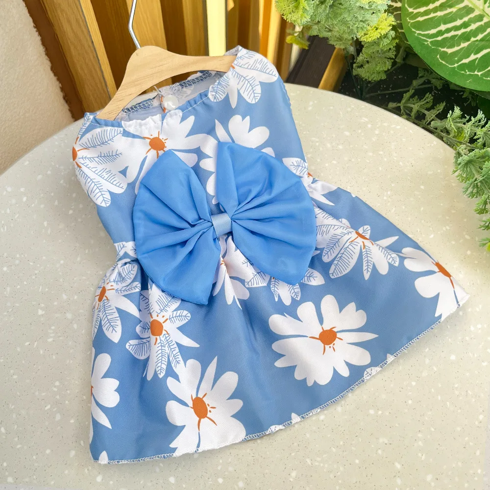 Dog Dress Floral Princess Dress For Spring Summer Puppy