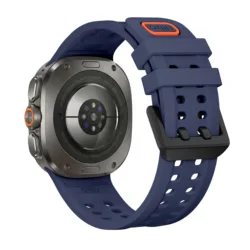 Marine Band Silicone Sport Bracelet for 47mm Ultra Watch Strap (Midnight blue)
