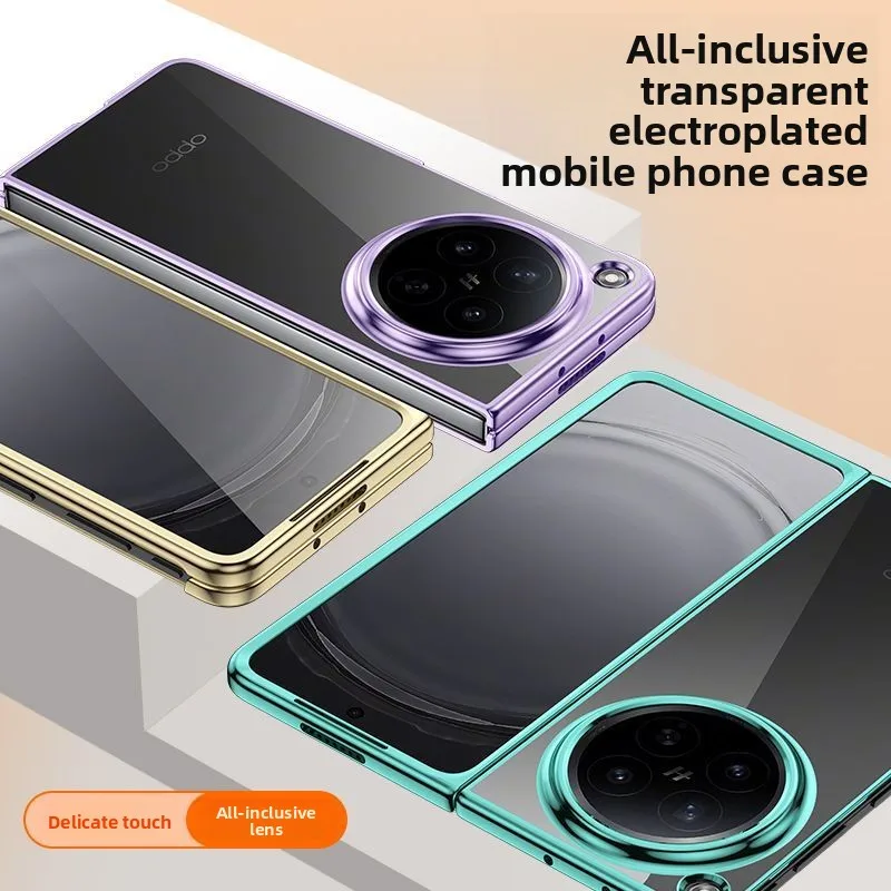 Stylish Electroplated Transparent Acrylic Shockproof Fingerprint Resistant Case