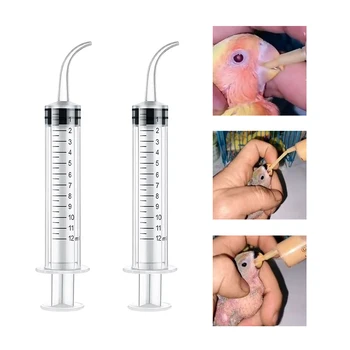 새 먹이주기 팔꿈치 주사기, 모유 수유, 약 먹이주기, 12ml 플라스틱 주사기, 바늘없는 주사기, 비둘기 먹이주기, 1 개