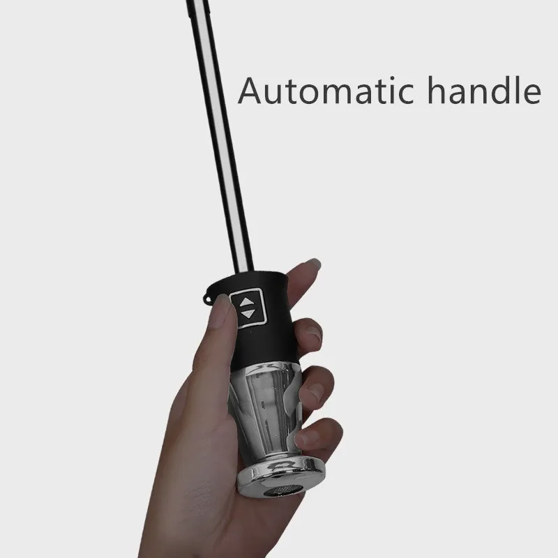 Umbrella Sets For Mercedes-benz Rolls Royce 10 Bone Automatic Folding Black Glue Sunscreen Umbrella Car Business Gift