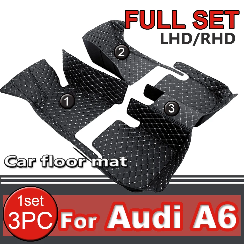Car Floor Mats For Audi A6 C6 4f 20042011 Carpet Luxury Leather Mat