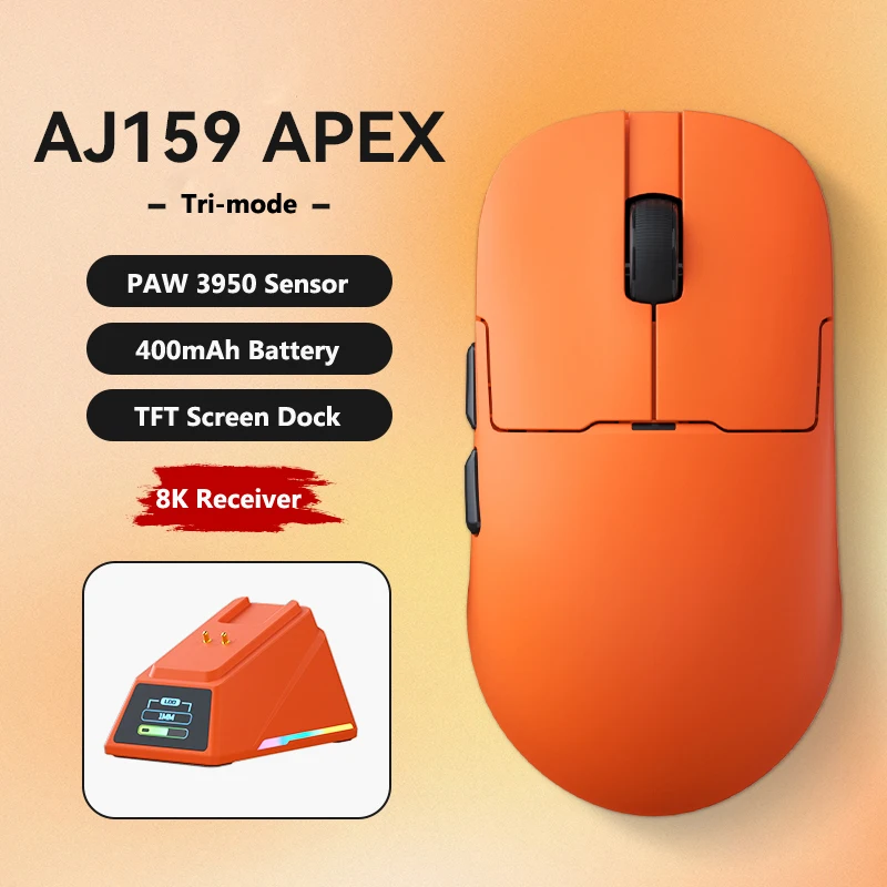 AJAZZ AJ159APEX/AJ159P-MC Tri-mode 2.4GHz Wireless Mouse with RGB