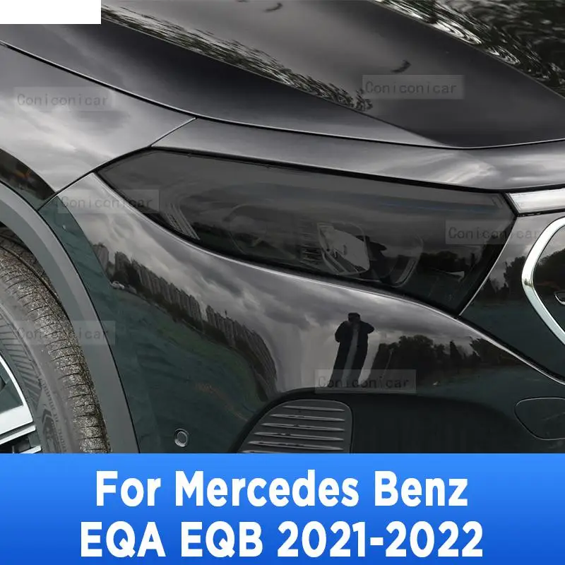 

For Mercedes Benz EQA EQB 2021 2022 Car Exterior Headlight Anti-scratch Front Lamp Tint TPU Protective Film Repair Accessories