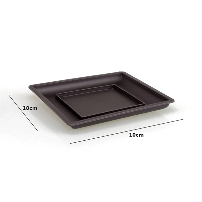 1PC Plastic Flower Pot Balcony Square Flower Pot Flower Bonsai Bowl Nursery Pot Flower Pot Imitation Rectangle Nursery Basin 
