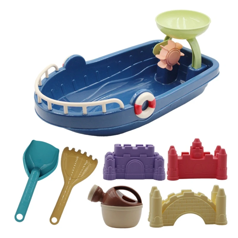 

4XBD Plastic Sandboxes Castle Mold Toy Beach Sand Water for Play Mold Kids Xmas