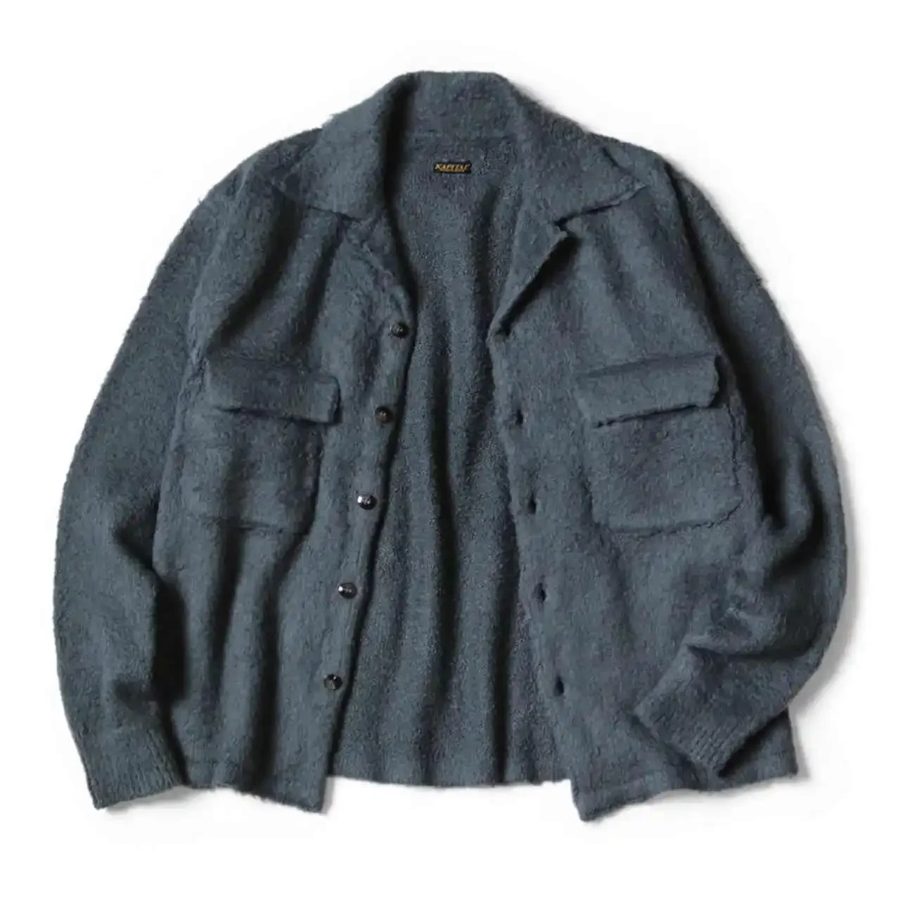 24AW KAPITAL Hirata and Hongri Style Casual Warm Soft Plush Cotton Double Pocket Lapel Long Sleeved Men Jacket 4