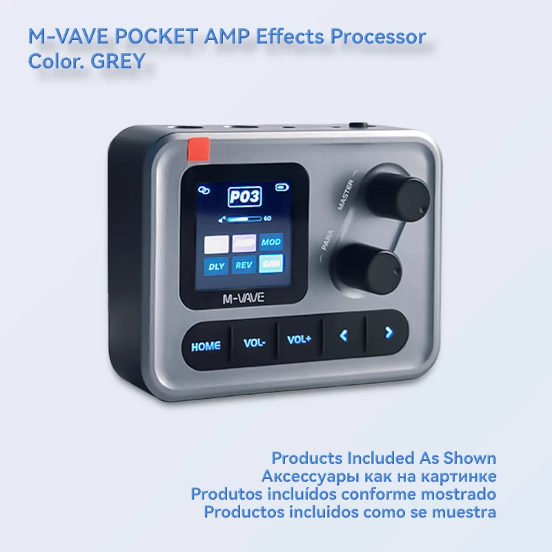 M-VAVE Pockect AMP Multi-Function Effects Processor 3-band EQ 5