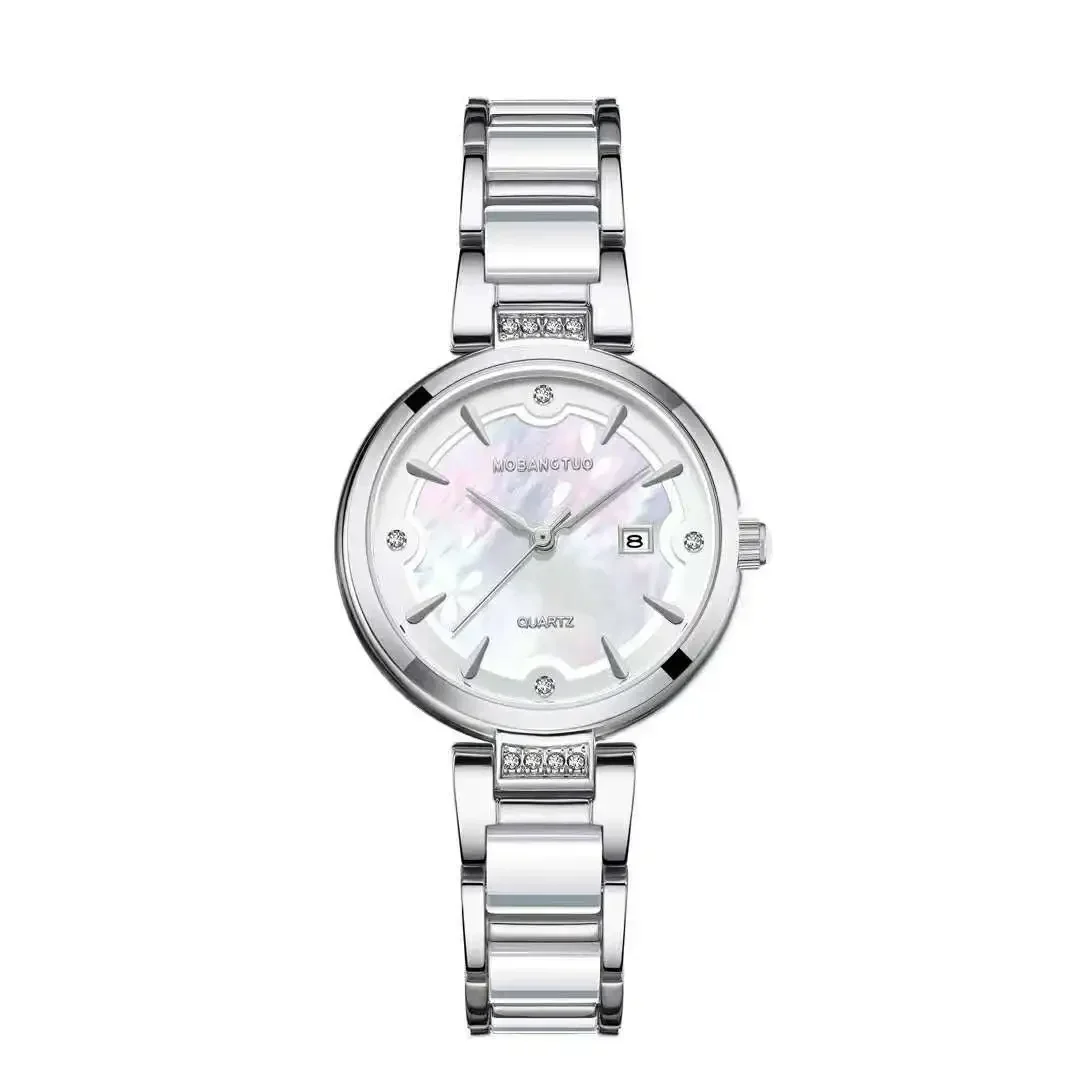 New Ladies Wristwatches Luxury Fashion Watch Women Crystal Diamond Watches Stainless Steel Silver Clock Female Reloj Para Mujer