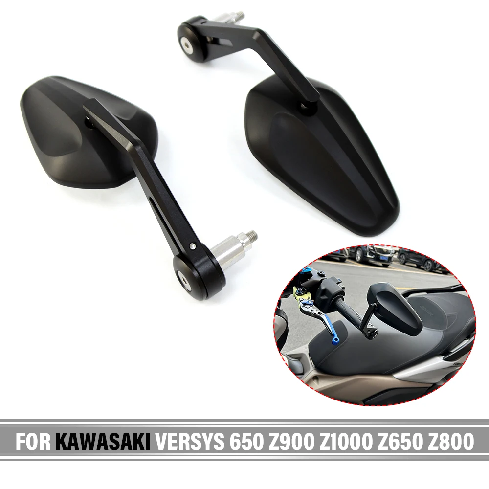 

Motorcycle handlebar Rear View Mirror For kawasaki versys 650 z900 z1000 z650 z900 z1000 z650 z800 z750 Rear View Mirror Handle
