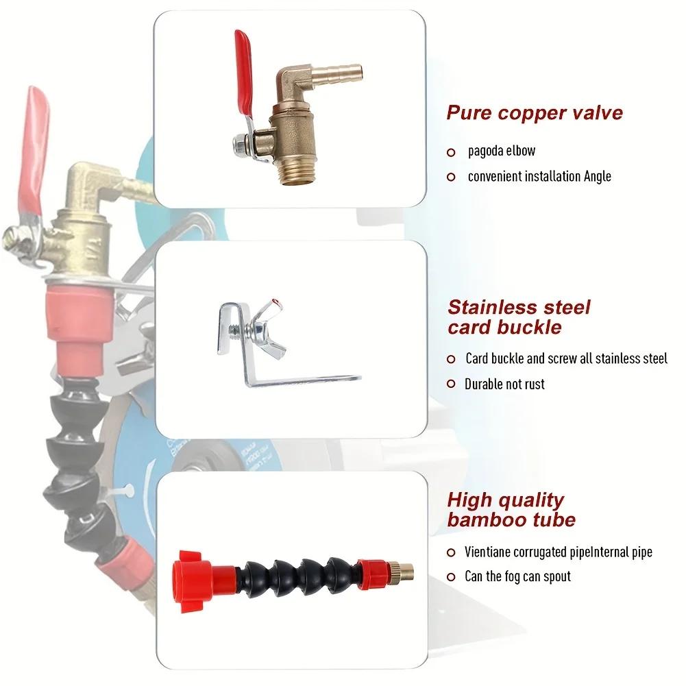 Water Sprayer System Nozzle Dust-proof For Marble