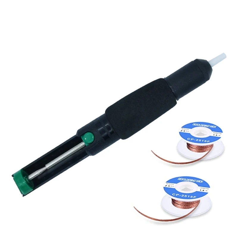 thumbnail image 2 of Soldering Kit With Desoldering Pumps And Wick – 5-in-1 Set 2 of 9