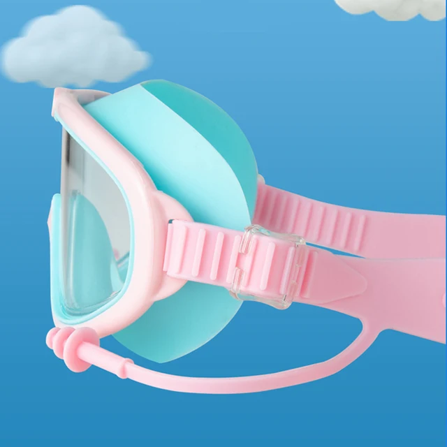 Kids swim goggles big glass len for child boy girl big goggle berenang budak kanta 5
