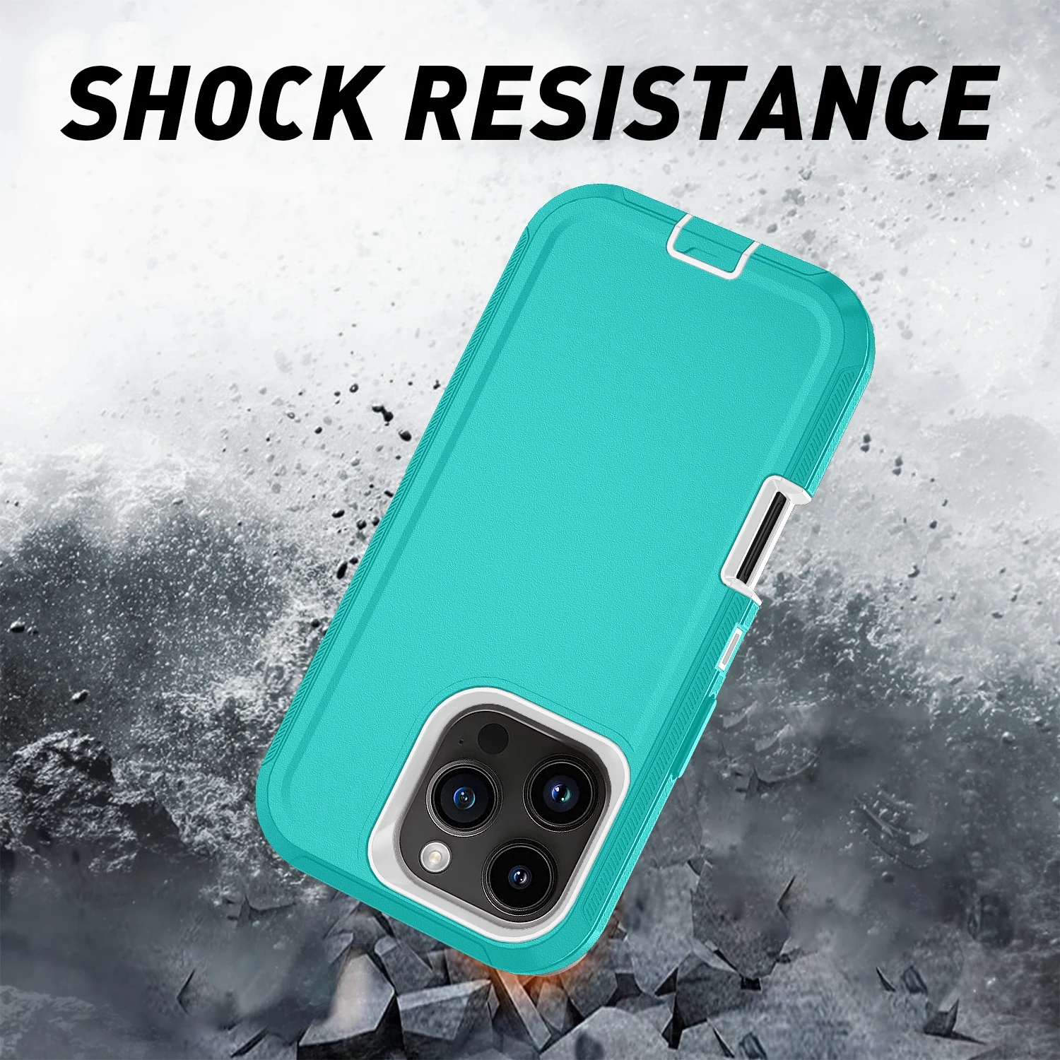 Dustproof Armor Shockproof Defender Phone Case - Durable Hard PC+TPU Back Cover