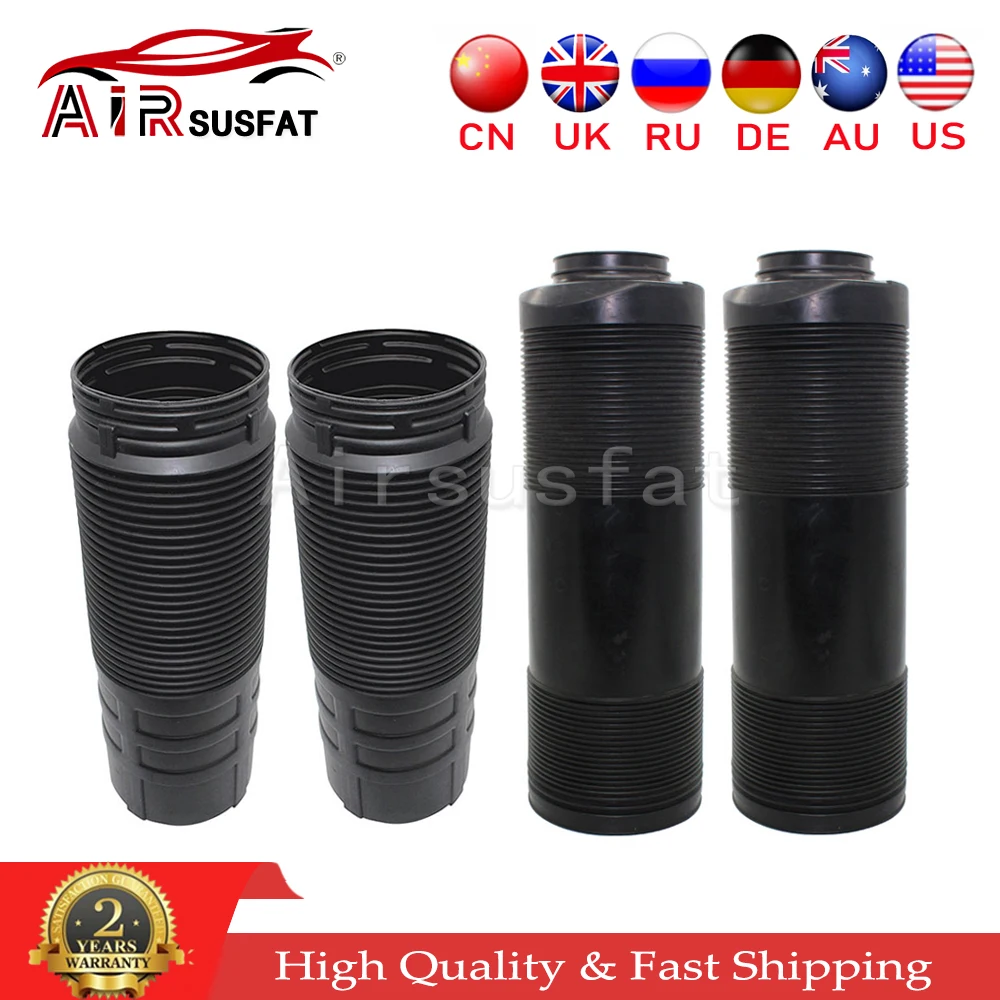 

4pcs Front + Rear ABC Hydraulic Suspension Shock Absorber Dust Boot Cover For Mercedes Benz S-Class W220 S500 S55 CL Class W215