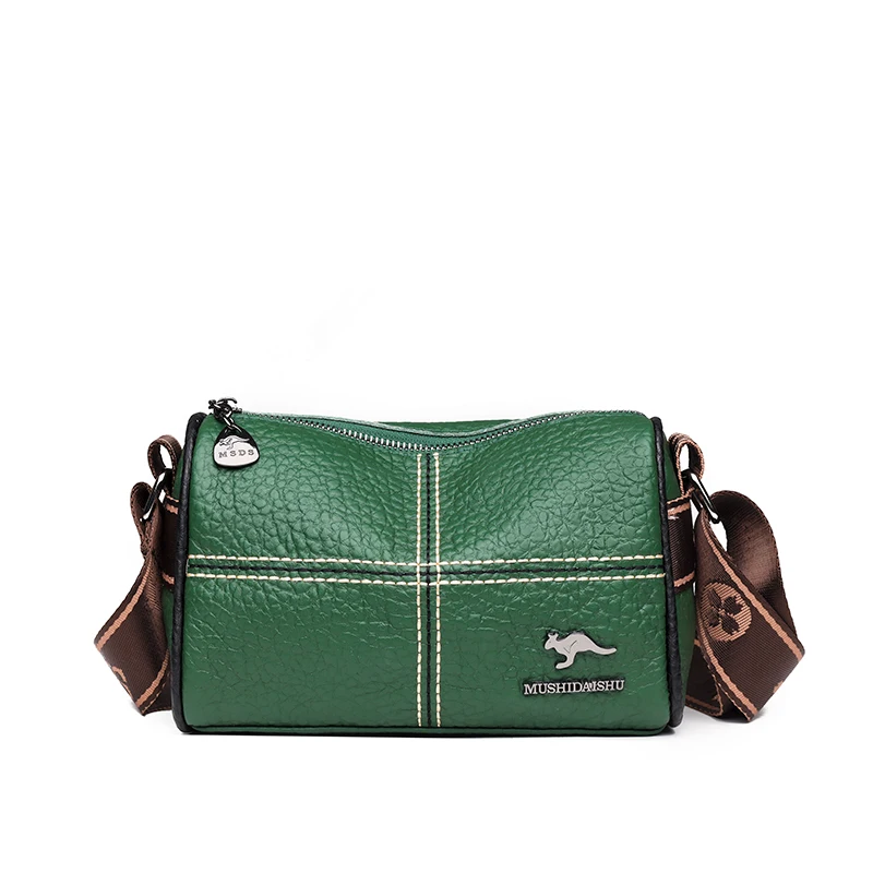 Bolso bandolera de piel auténtica con estampado de lichi para mujer, bolso de mano de lujo, bolsos de hombro de alta calidad, bolso de mensajero para mujer, bolso principal