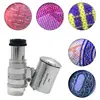 60X Portable Mini Pocket Microscope Handheld Magnifying Glass Loupe UV Light Currency Detector Jeweler Magnifier With LED Light 2