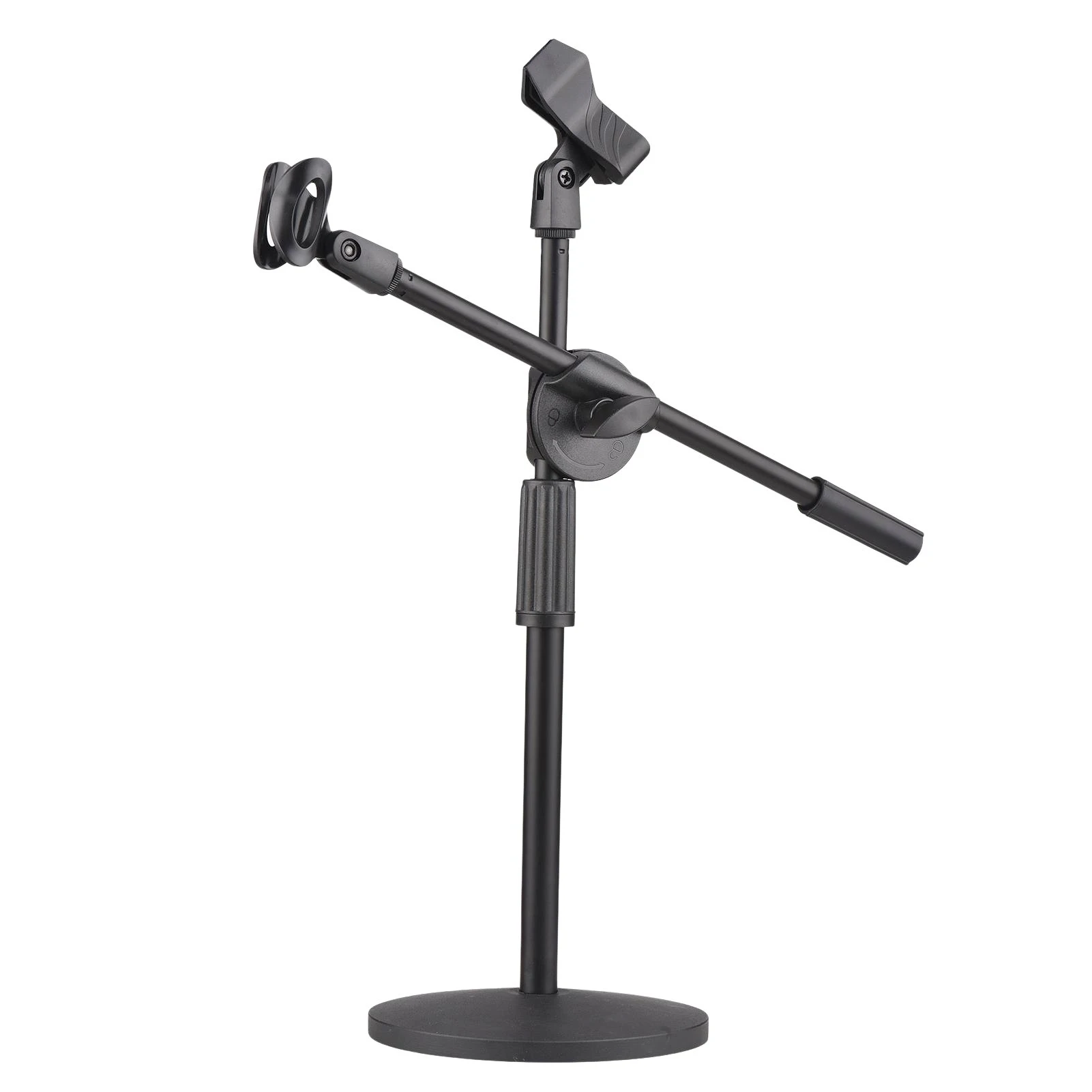 Ohuhu® Générique support de microphone/Pied de Microphone/stand de microphone double Mic clip/pince 