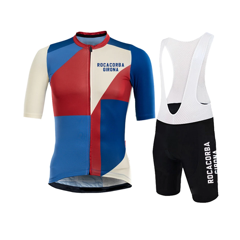 スペイン Rocacorba ジローナサイクリングジャージセット男性ロード