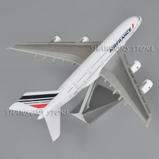 1:250 Scale Model Plane Toy Airbus A380 Aerobus Air France