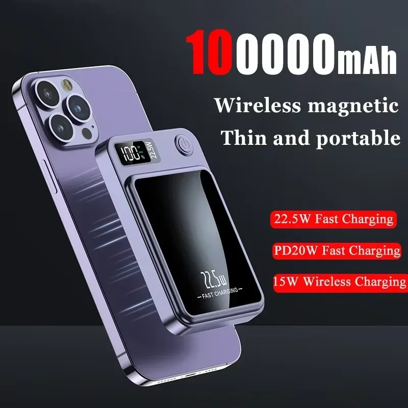 Magsafe Charger Power Bank 100000mAh for iPhone