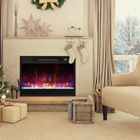 Electric Fireplace Inserts 23-inch Wide, 1500W Recessed Fireplace Insert with Remote Control, 6 Flame Colors 2