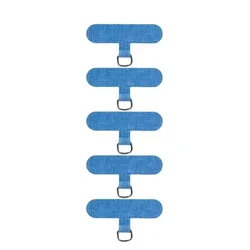 Universal Nylon Phone Tether Tab - Secure Lanyard Attachment for Full Cover Smartphone Cases (5Pcs Nylon Blue)
