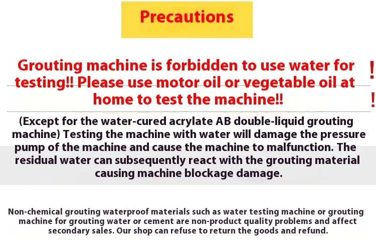 Two-Component Waterproof Wall Repair Polyurethane Grouting Machine 220V/1100W El