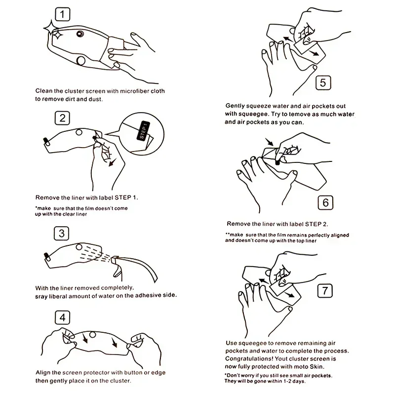 Motorcycle Speedometer Scratch-Resistant Dashboard Screen Protector Film