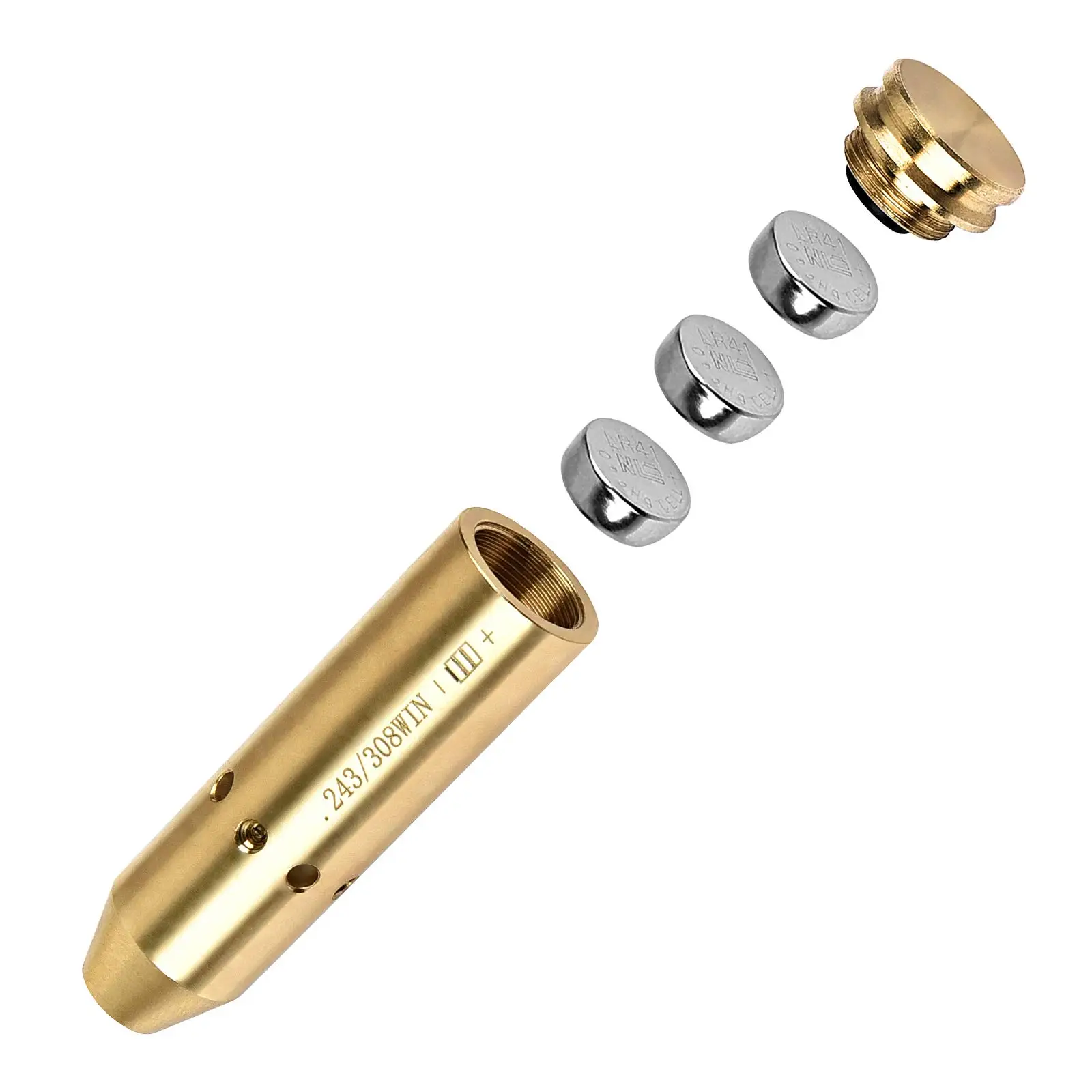 Red Bore Dot Laser Boresight Fit 243 308WIN 7MM 08REM CAL Cartridge Bore Sighter For Pistol Rifle Scope Hunting Adjustme CVLIFE Laser Bore Sight