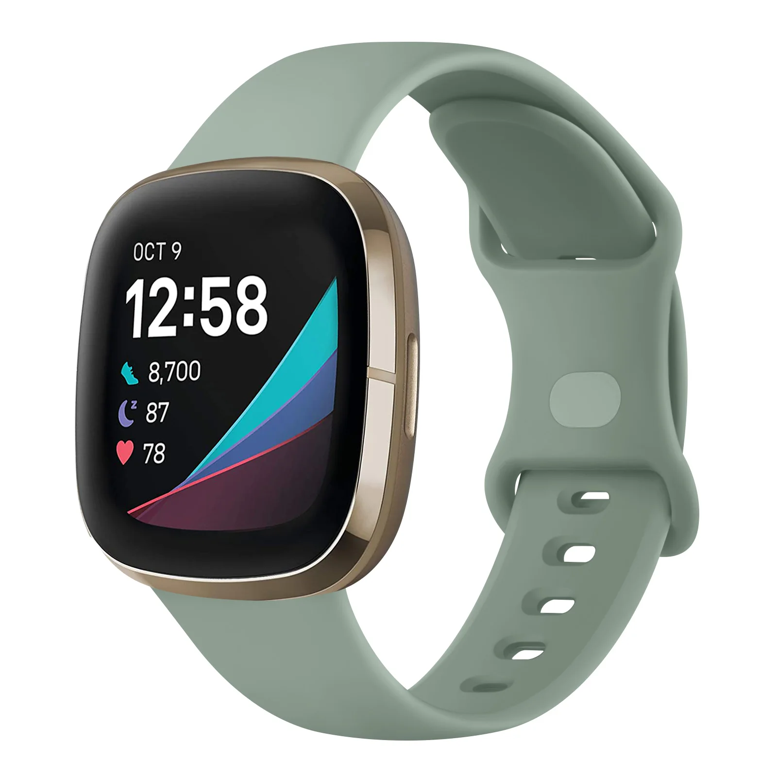 Silicone Smartwatch Strap - Adjustable Wristband Bracelet