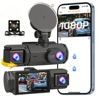 3-Channel Dash Cam WIFI CAR DVR 1080P 3-Lens Inside Vehicle Dash CamThree Way Camera DVRs Recorder Video Registrator Camcorder