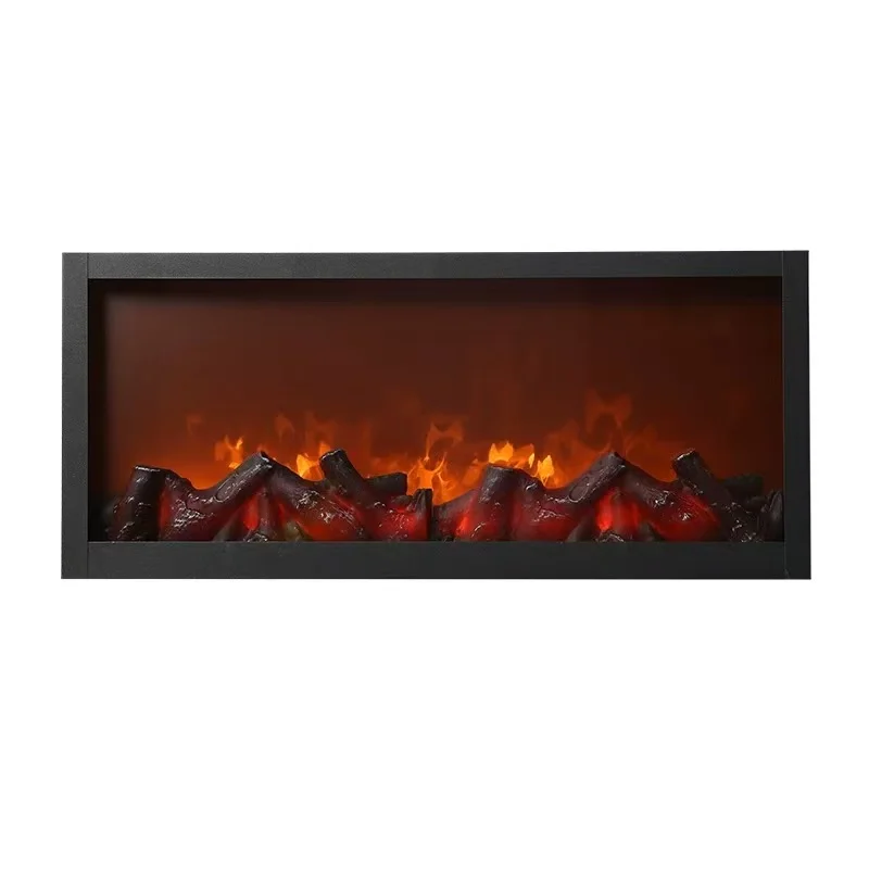 Minimalist High End Modern Small Wall Hangings Electronic Flame Fireplace for Living Room Dining Room Decorative