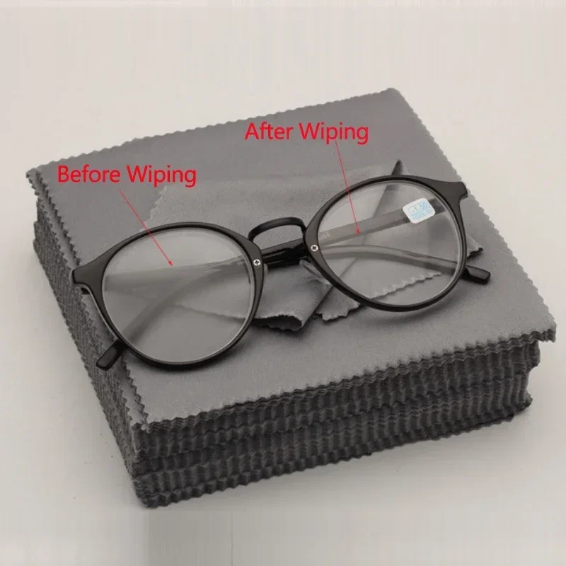 Eyeglass Cleaning Cloth 5/10/20/pcs/lot Black Microfiber Square 13*13cm Sunglasses Eyewear Clean Lens Accessories