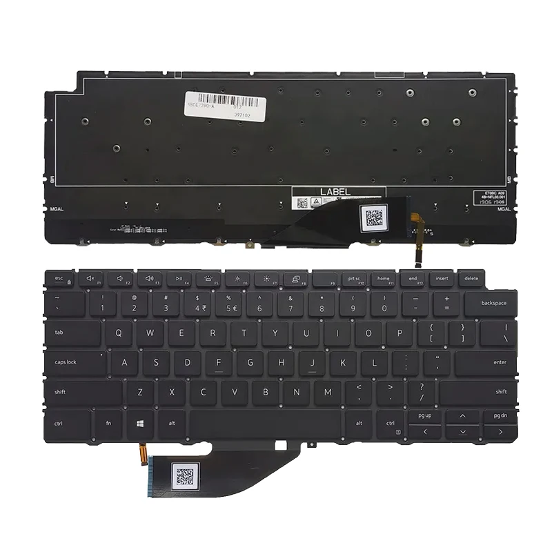 

US/UK Backlit Keyboard for Dell XPS 13 9310 2-in-1 7390 2 in 1 P103G NSK-ET2BC NSK-ET0BC 03PMXP 0RD0CJ 06DKJ8