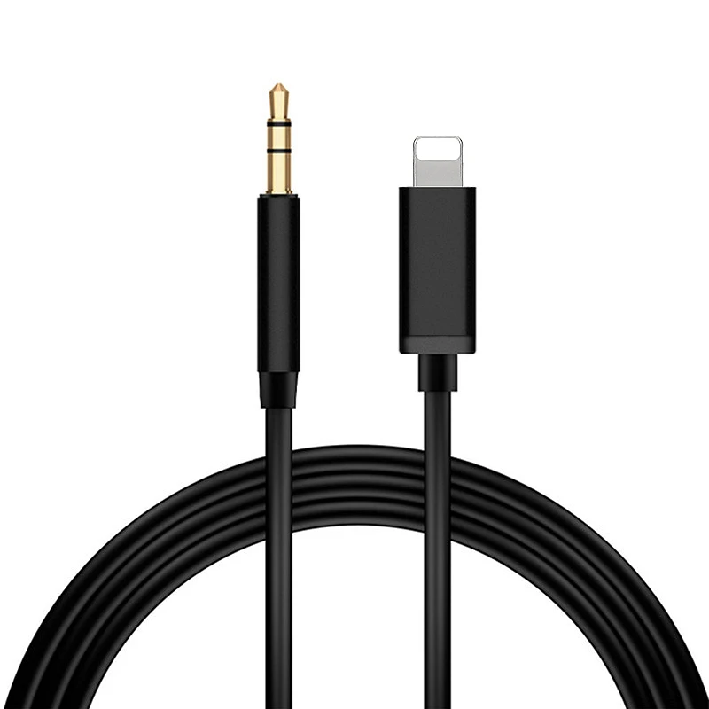 3.5mm Aux Cable Lighting Adapter for iPhone 15 14 13 12 11 Pro Max X 8 7 iOS Stereo Audio Cable earphone jack adapter audio cable audio plug adapter audio cable adapter aux cable