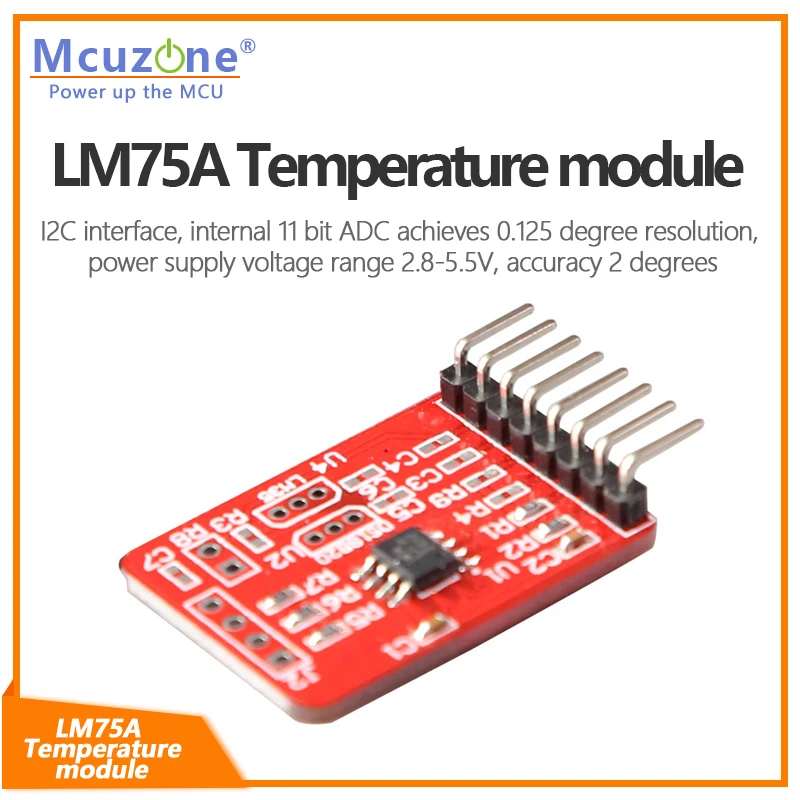 

LM75A Temperature module 2.54MM