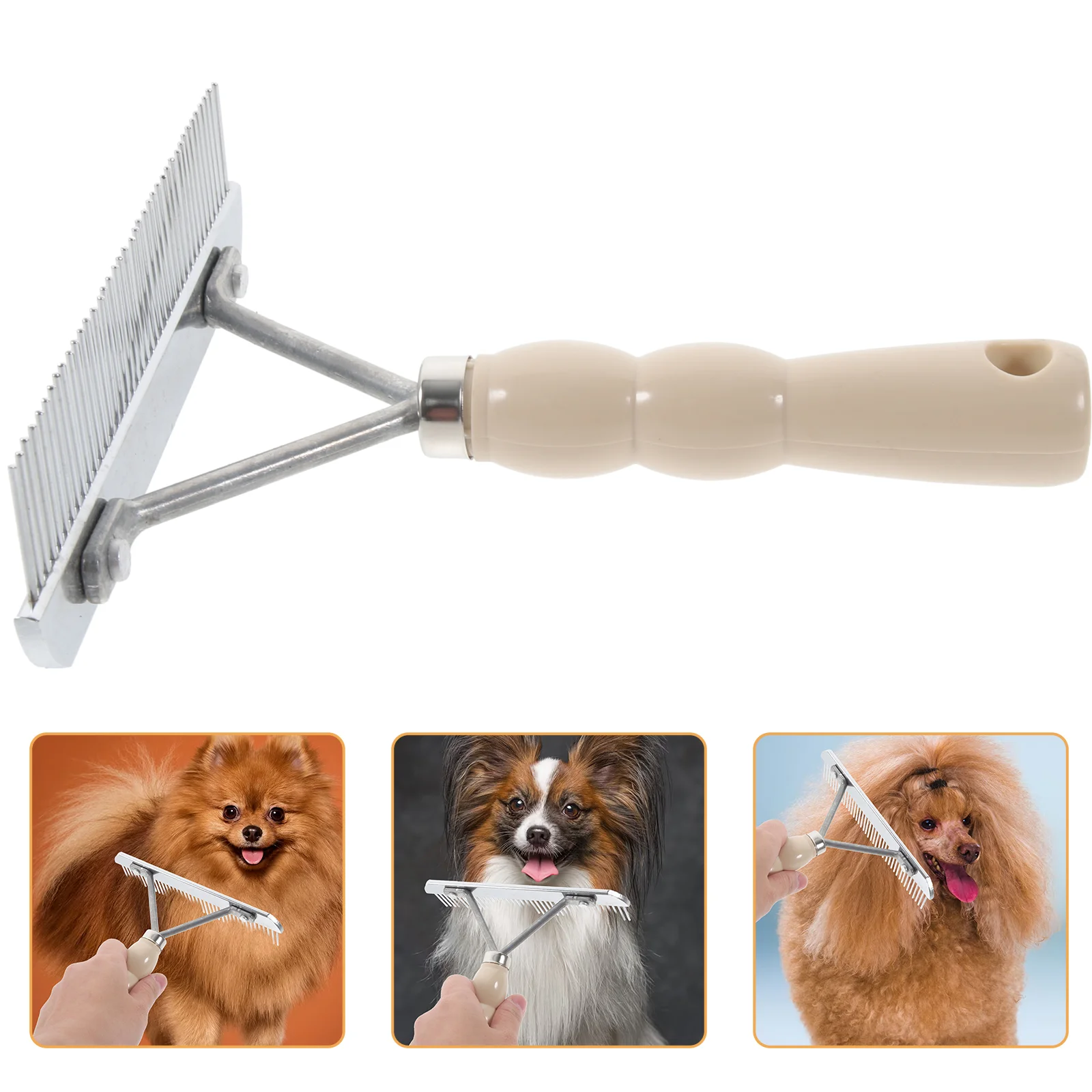 

Dog Hair Comb Puppy Pet Grooming Brush Handheld Rake Beauty Plastic Bridegroom Cleaning