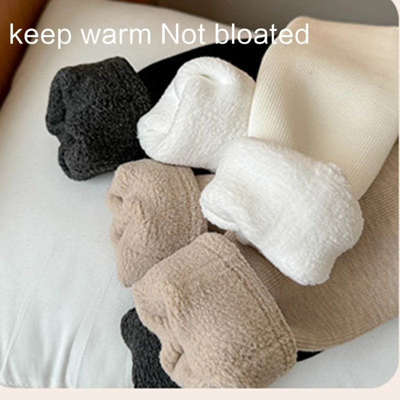Solid Color Stockings for Kids Warm Tights Fleece Lined Pantyhose Girl Bottom Leggings Elastic Pantyhose Leg Warmer kids pantyhose solid color pantyhose kids leggings