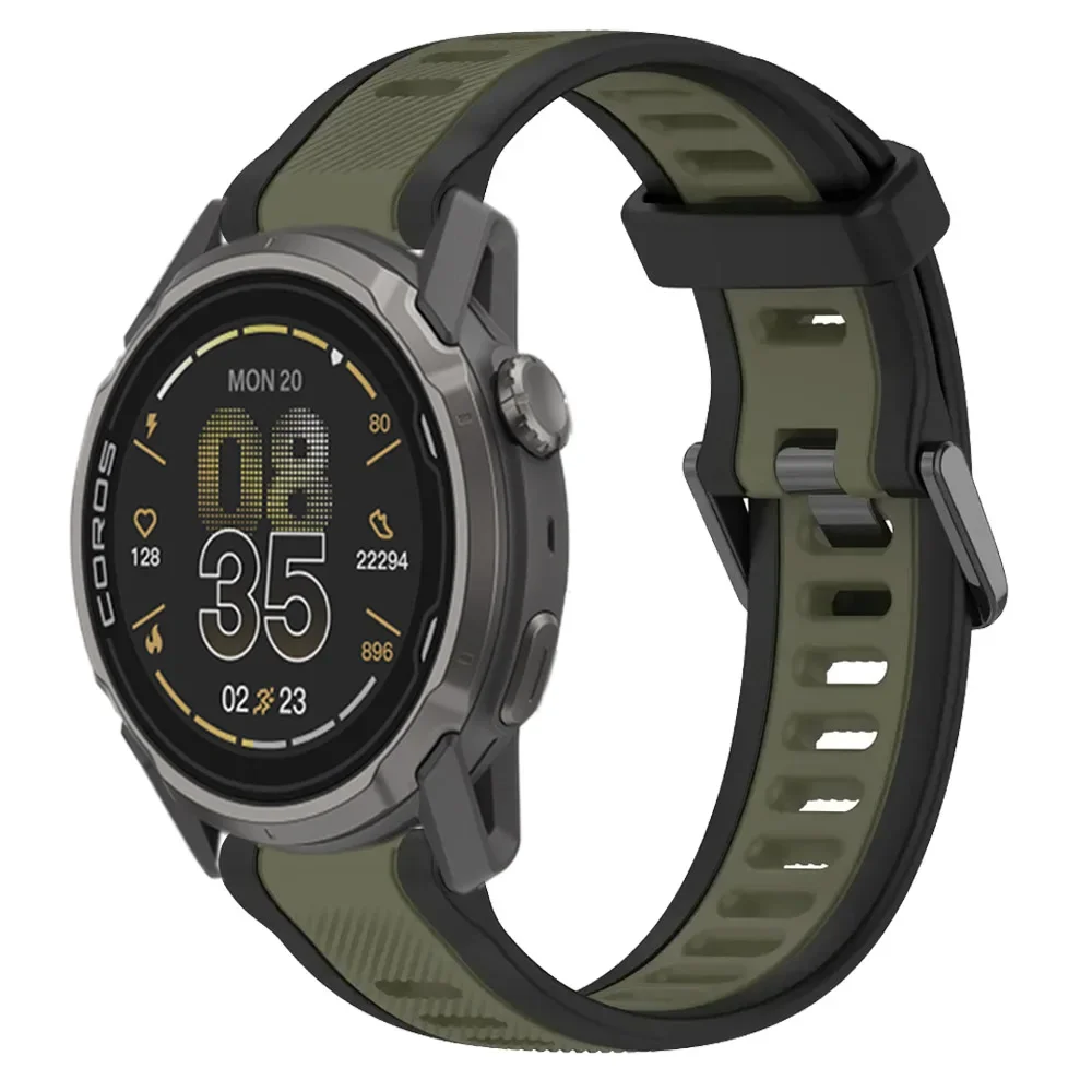 Sports Silicone Strap - Comfortable All-Day Wear Bracelet, Available in 18/20/22mm Sizes