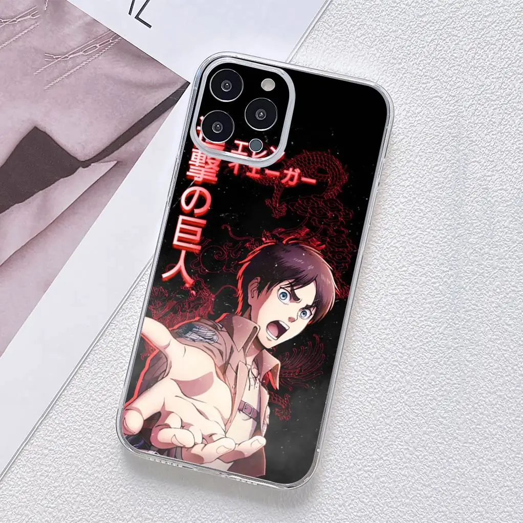 Attack on Titan Eren & Levi Soft Phone Cover