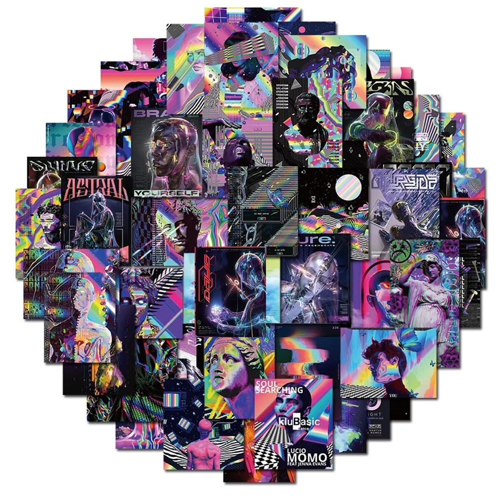 

10/30/50 шт Harajuku Acid Graphic Art граффити наклейки эстетические наклейки ноутбук мотоцикл скейтборд телефон крутая наклейка детская игрушка