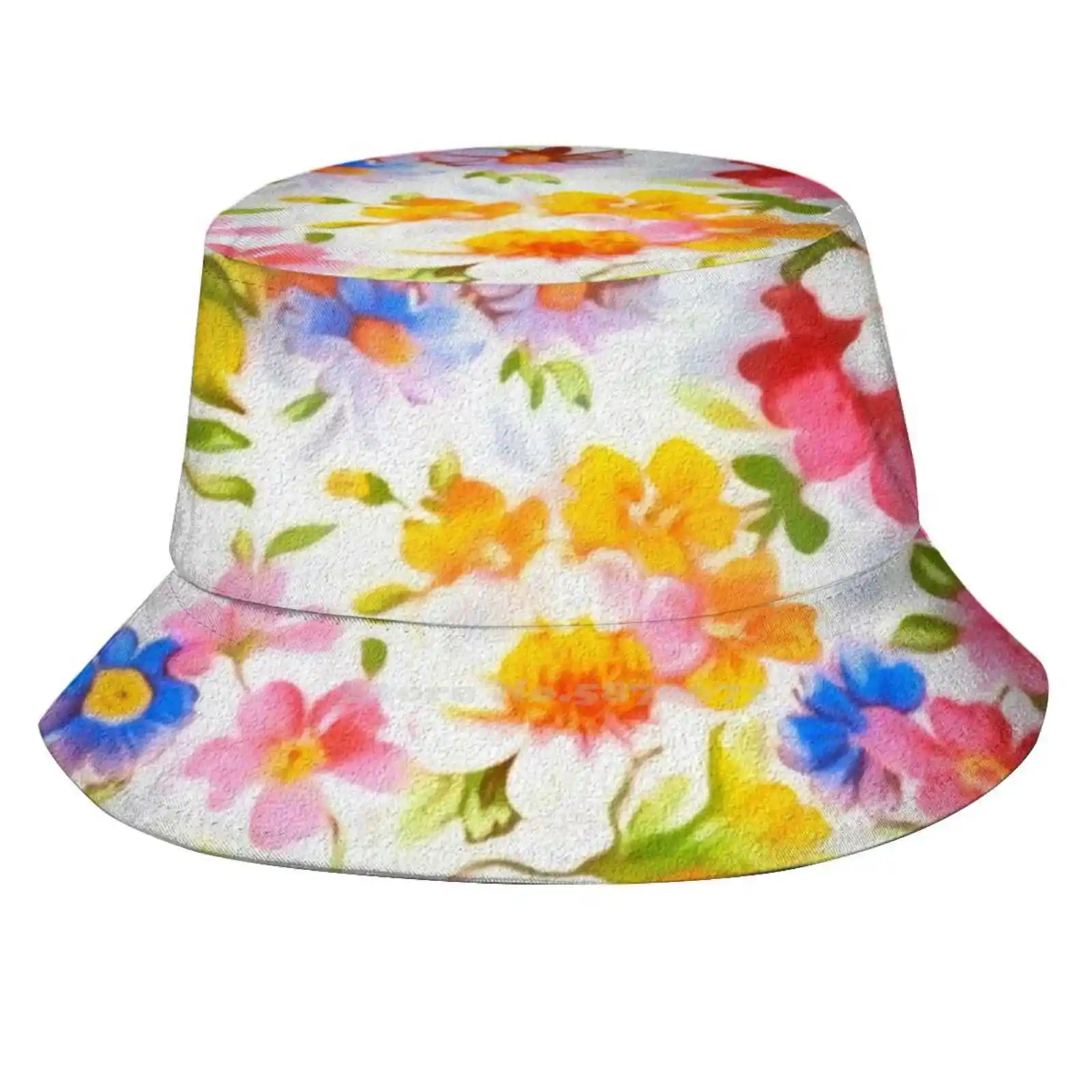Festival Floreale Con Fiori Primaverili. Berretto Estivo Unisex Con Protezione Solare Per Esterni Primavera Fiore Fiori Fiori Fiori Natura Giardino