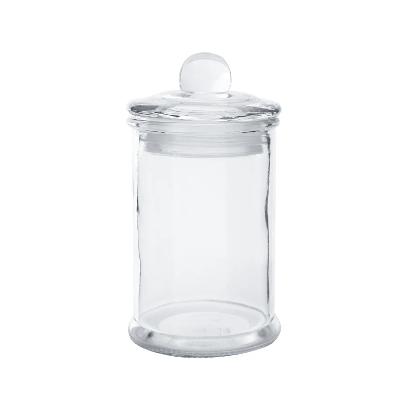 transparent Glass candy jar Storage tank Sealed tank Storage bottle Tea can Food container organizer Storage box Dried fruit box 6