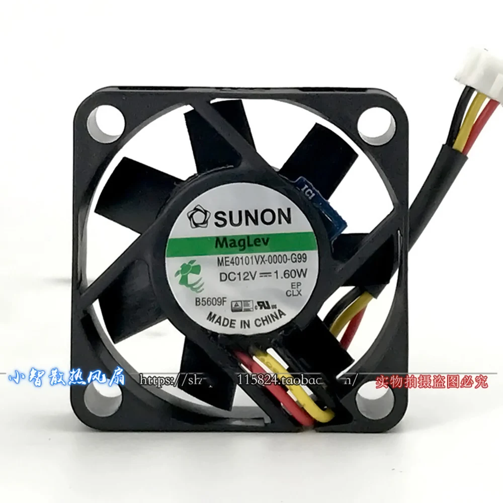 

For Sunon ME40101VX-0000-G99 40mm 4010 40*40*10mm slim DC12V 1.60W mini axial case cooling fan 3-P 8500RPM 9.9CFM